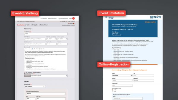 Self-Service Event-Landingpage Generator für Reps und MSL Standard